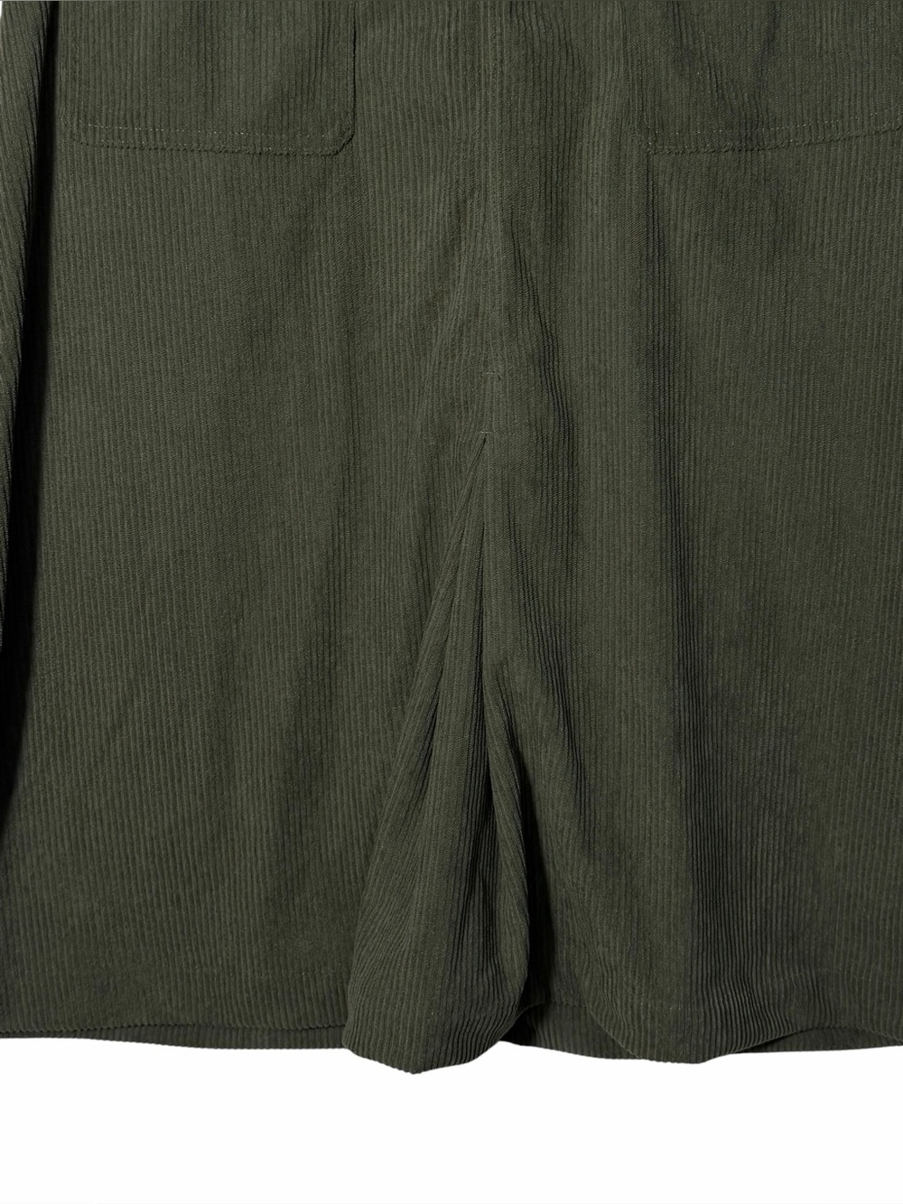 Halara High Waisted A-line Corduroy Midi Skirt Pockets medium (8/10) green NEW - Picture 5 of 12